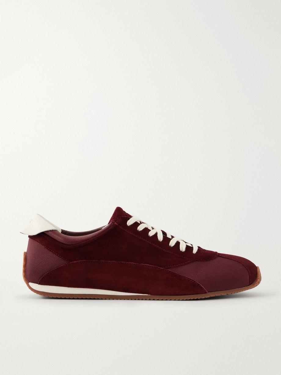 Berenices leather-trimmed suede and mesh sneakers by NEOUS