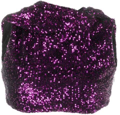 sequin-embellished crop top by NERVI