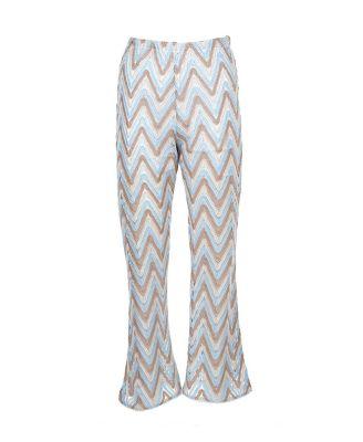 Girls' Retro Zig-Zag Pattern Beach Trousers - Little Kid by NESSI BYRD