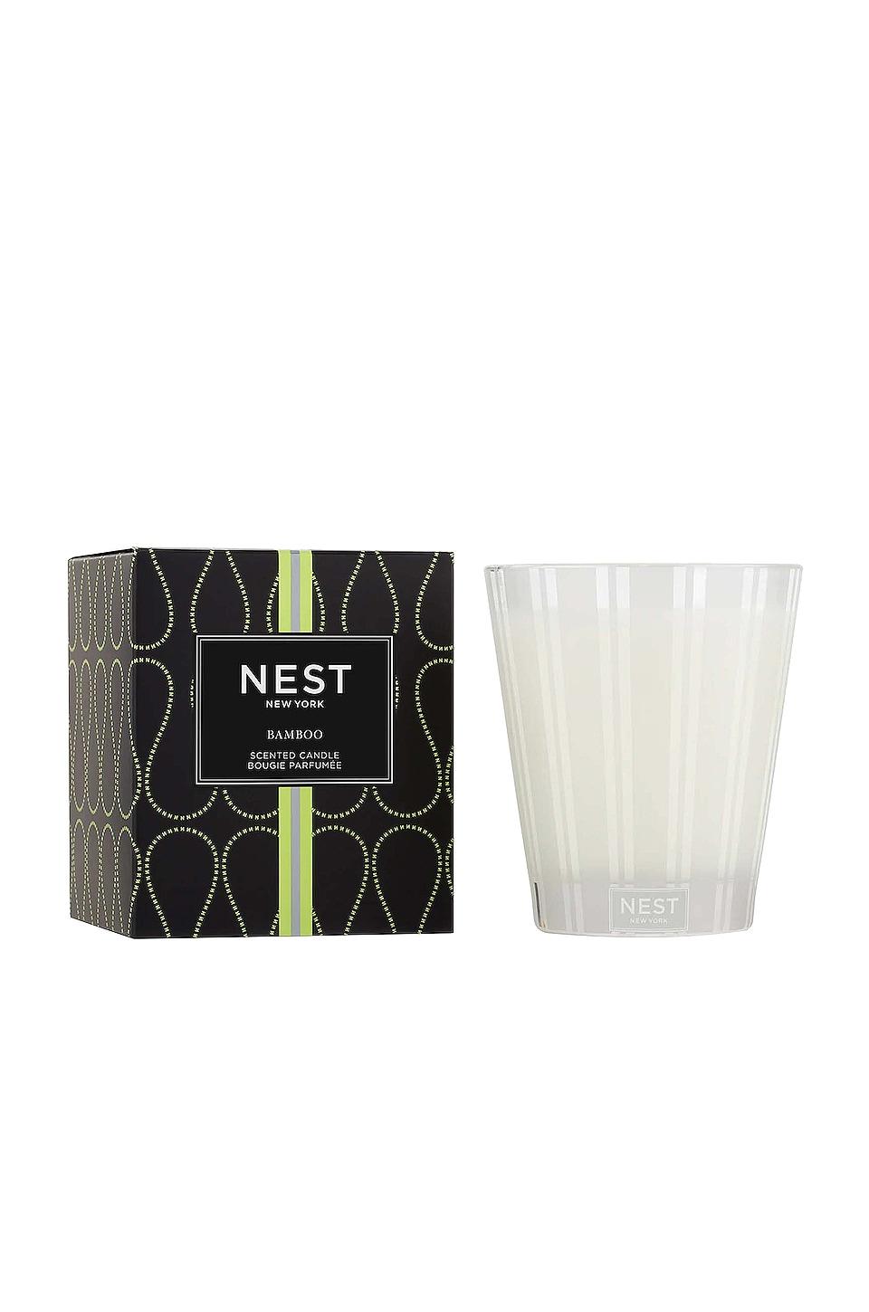 NEST New York Bamboo Classic Candle in White by NEST NEW YORK