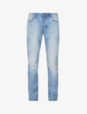 Lou tapered mid-rise stretch-cotton denim jeans by NEUW