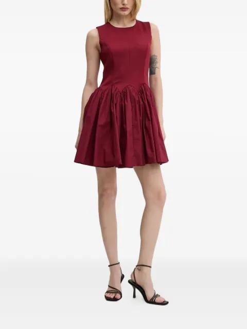 Monika gathered-skirt mini dress by NEVER FULLY DRESSED