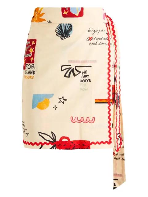 Poema Jaspre wrap mini skirt by NEVER FULLY DRESSED