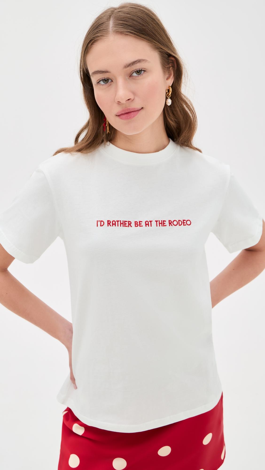 White Rodeo T-Shirt by NEVER FULLY DRESSED