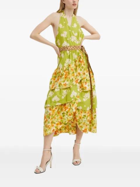 floral-print halterneck dress by NEVER FULLY DRESSED