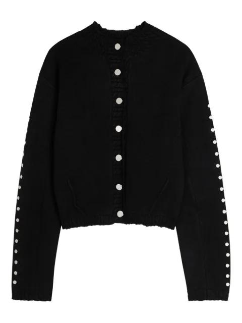 studded long-sleeve cardigan by NEVER FULLY DRESSED