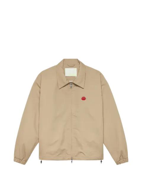 logo-embroidered zip jacket by NEW AMSTERDAM