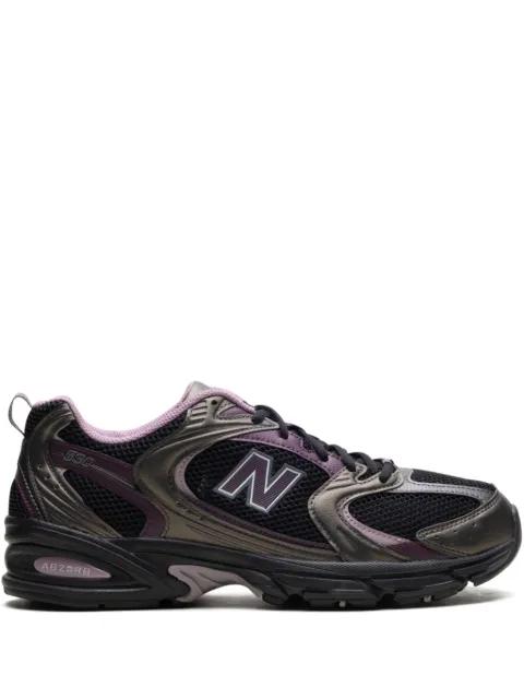 530 "Black/Black Metallic/Plum Brown" sneakers by NEW BALANCE