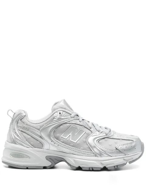 530 "Silver Metallic Raincloud Polka Dots" by NEW BALANCE