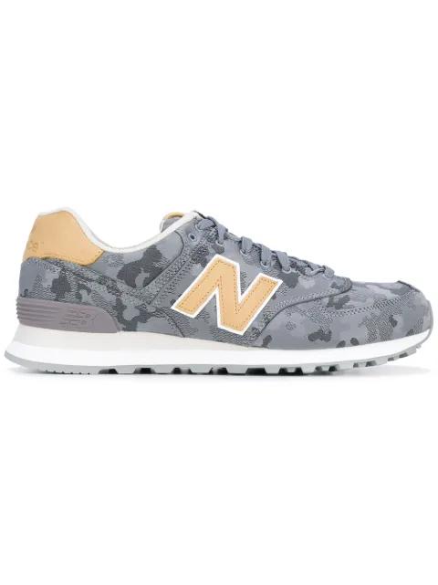 574 Core panelled lace-up suede sneakers by NEW BALANCE