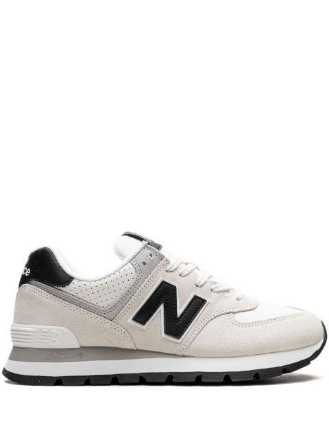 574 Rugged "White Black" sneakers by NEW BALANCE