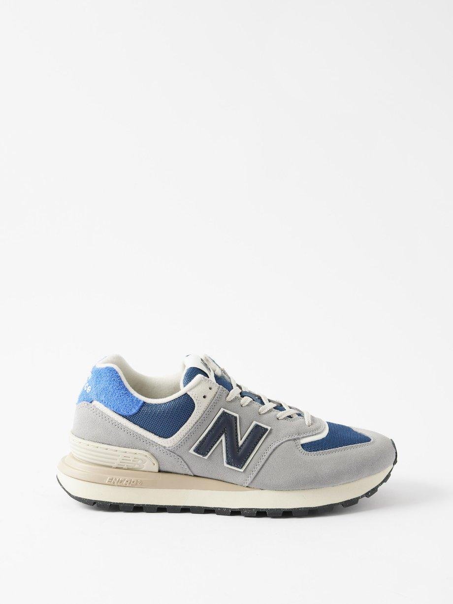 574 suede, leather and mesh trainers by NEW BALANCE