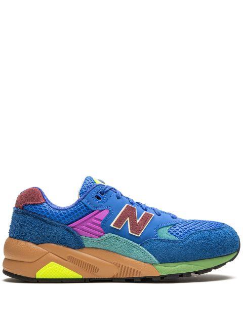 580 OG "Blue/Bright Lapis/Washed Burgundy" suede sneakers by NEW BALANCE