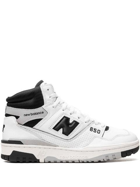 650 "White/Black" high-top sneakers by NEW BALANCE