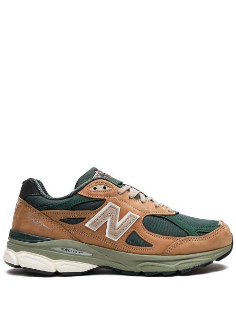 990 v3 Made in USA “Tan/Green” sneakers by NEW BALANCE