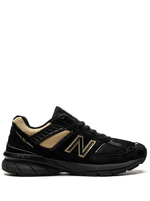 990V5 "Black/Gold" sneakers by NEW BALANCE
