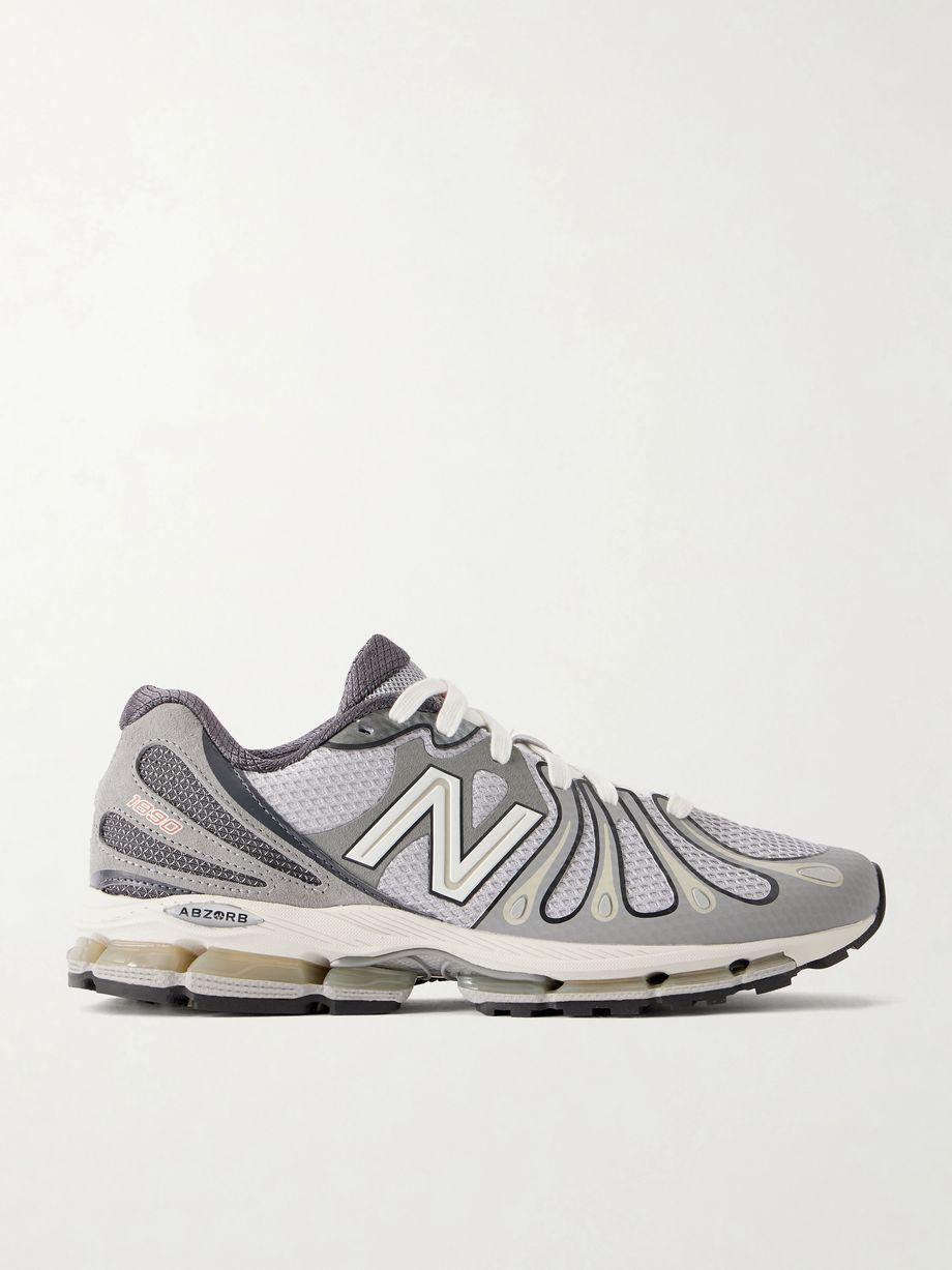 ABZORB 1890 suede-trimmed mesh sneakers by NEW BALANCE