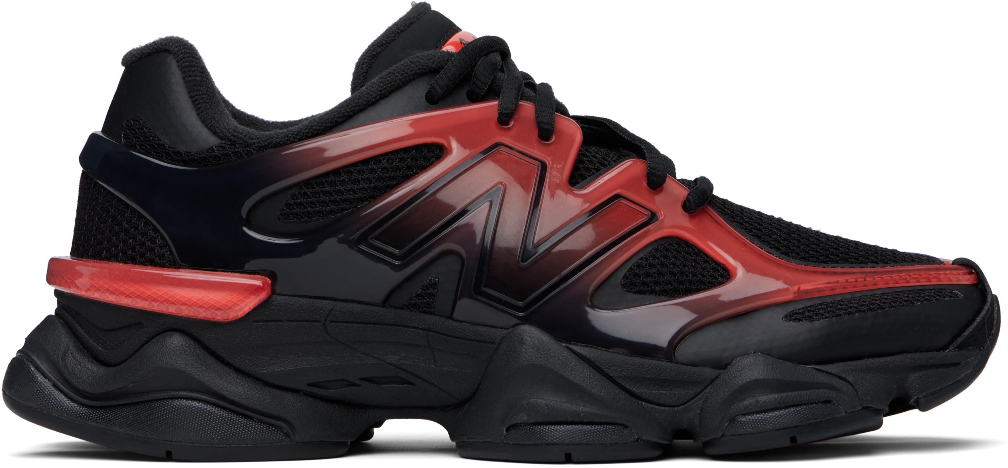 Black & Red 9060 X Sneakers by NEW BALANCE