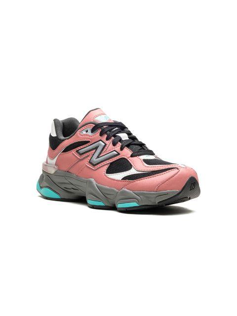9060 "Pink Teal" leather sneakers by NEW BALANCE KIDS