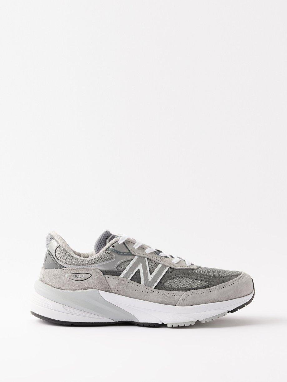 Made in USA 990 suede and mesh trainers by NEW BALANCE