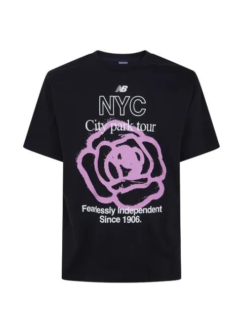 NYC City Run graphic-print cotton T-shirt by NEW BALANCE