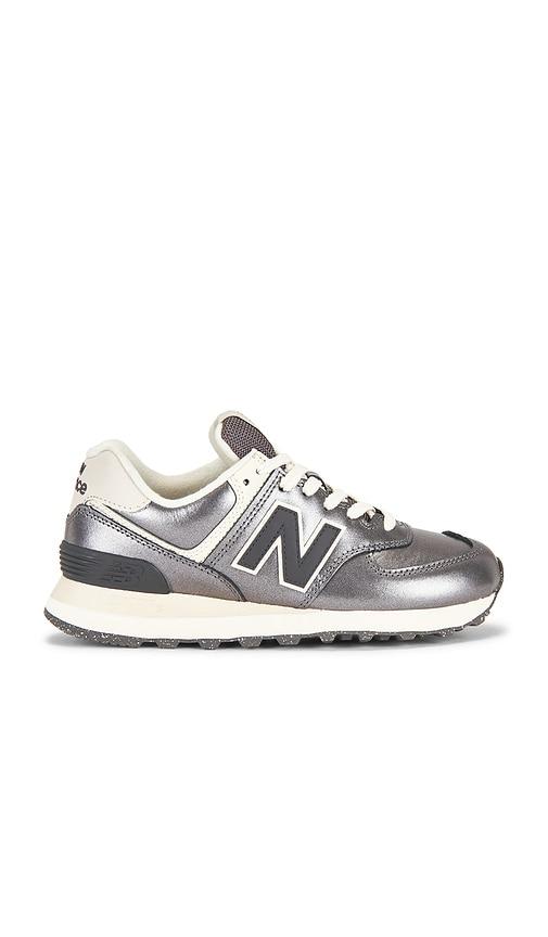 New Balance 574 Sneaker in Metallic Silver by NEW BALANCE