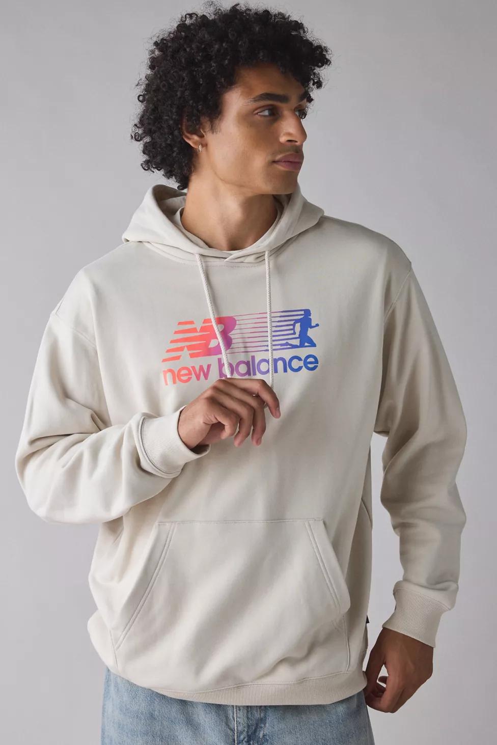 New Balance Run Logo Graphic Hoodie Sweatshirt by NEW BALANCE