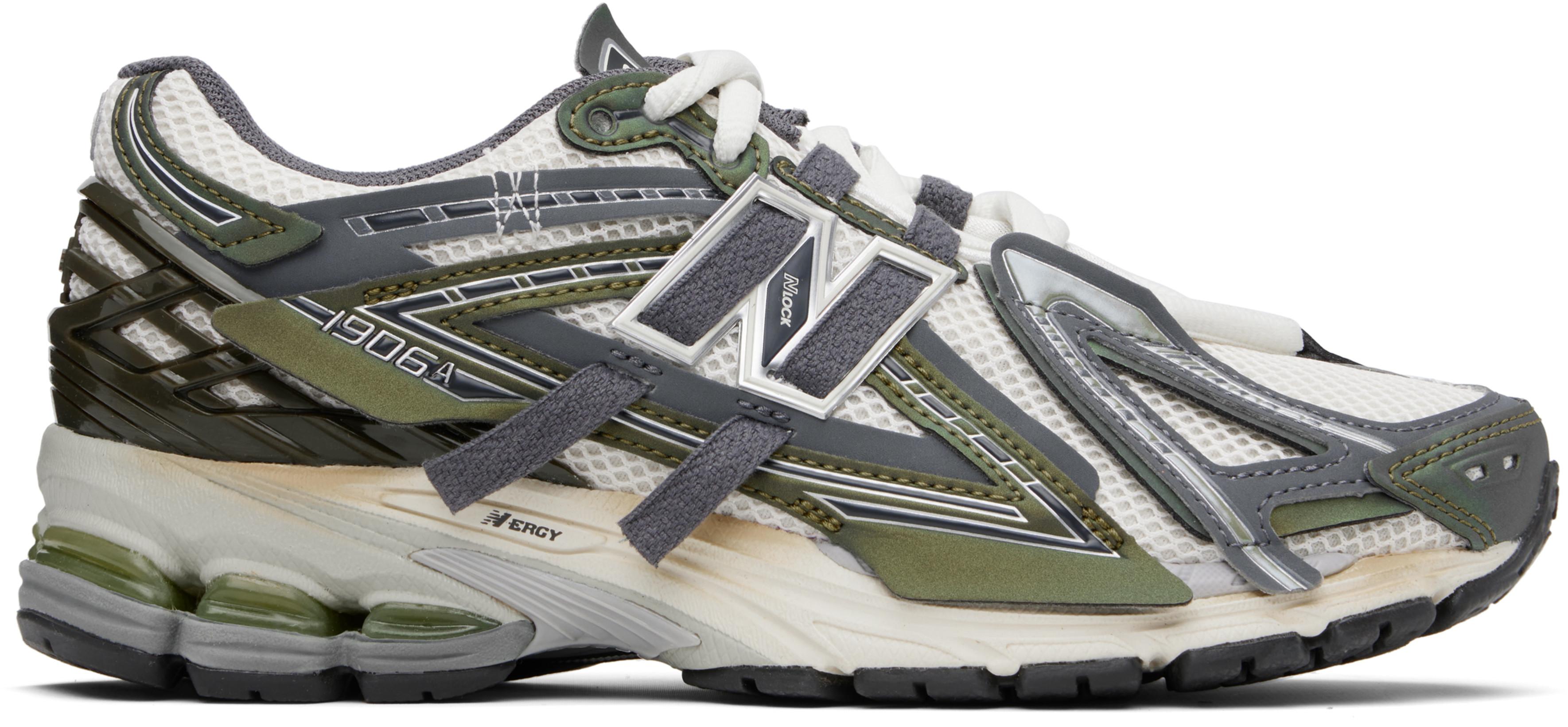 Off-White & Green 1906A Sneakers by NEW BALANCE