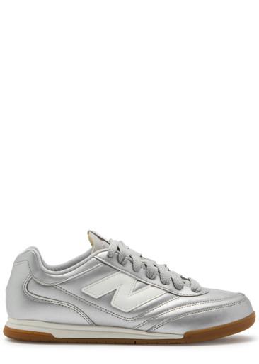 RC42 panelled metallic-leather sneakers by NEW BALANCE RC42 panelled metallic-leather sneakers by NEW BALANCE