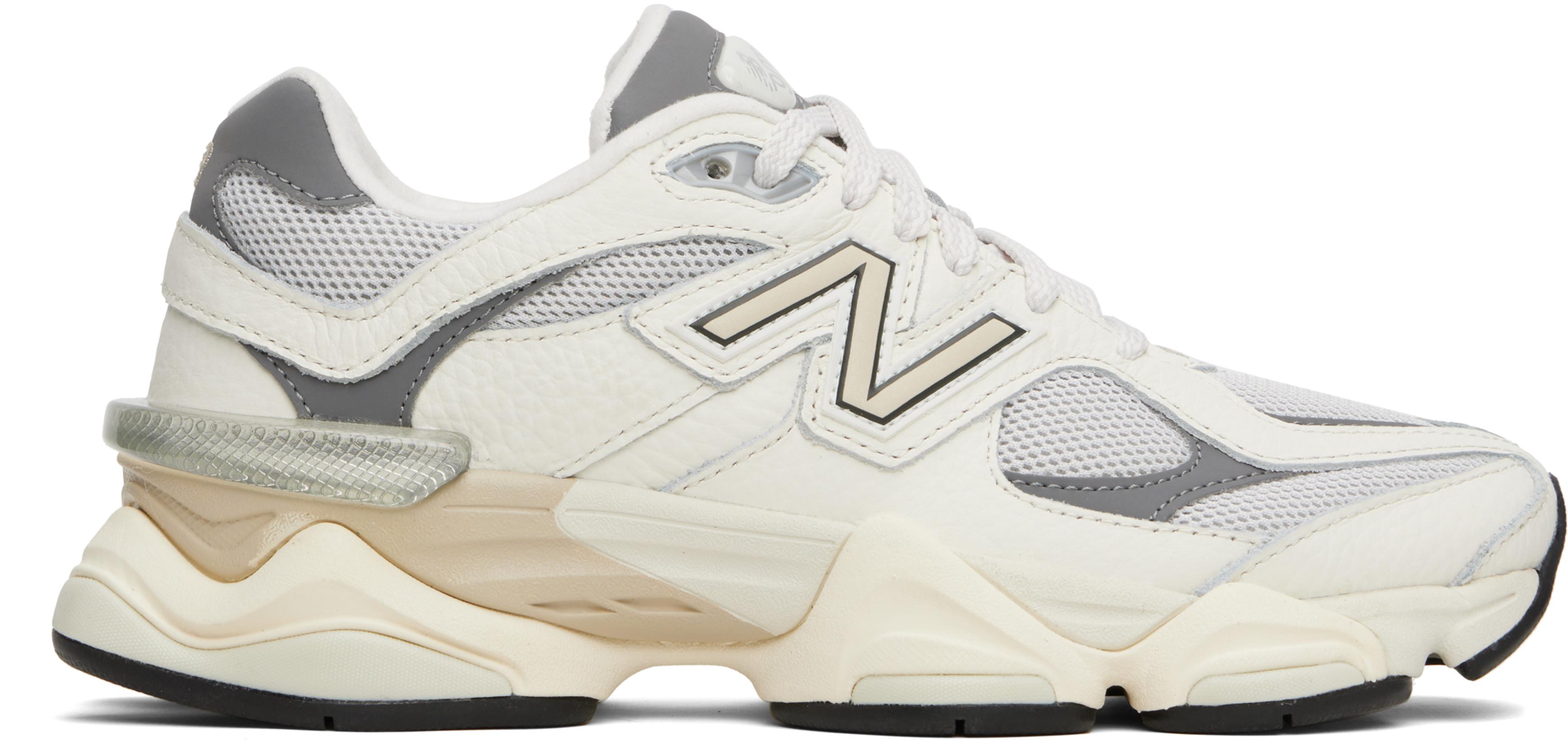 White & Gray 9060 Sneakers by NEW BALANCE