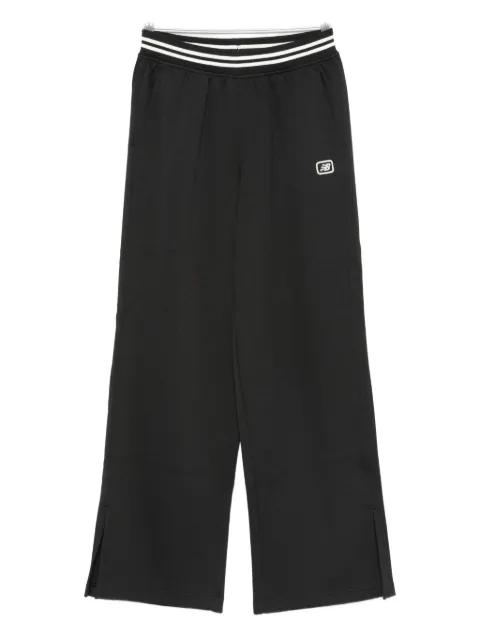 elasticated-waistband split-hem trousers by NEW BALANCE