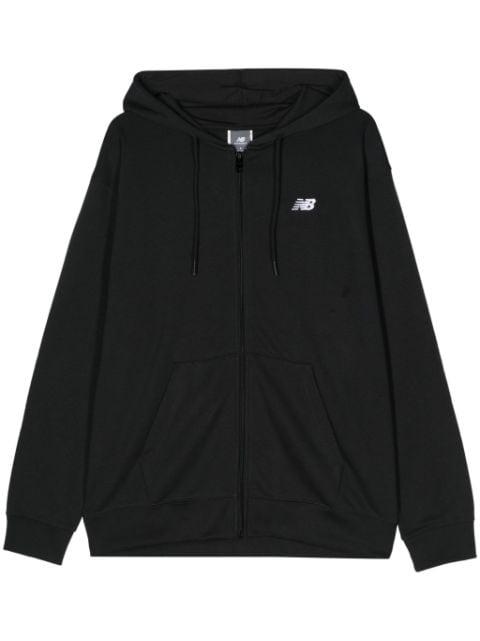 embroidered-logo zipped hoodie by NEW BALANCE