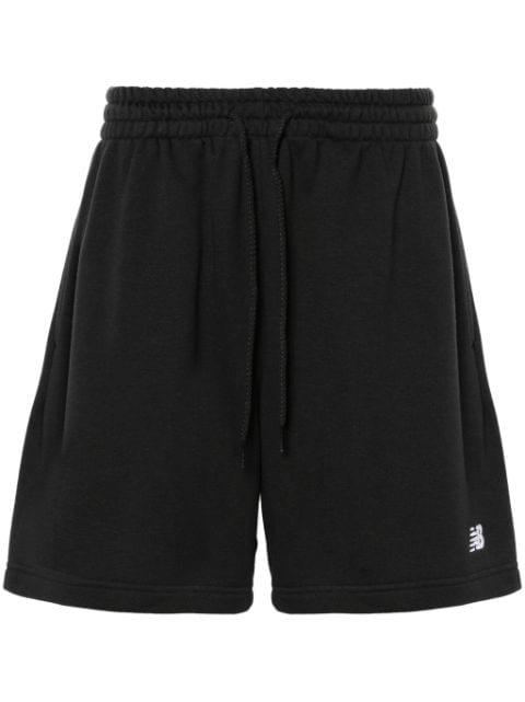 logo-embroidered jersey track shorts by NEW BALANCE