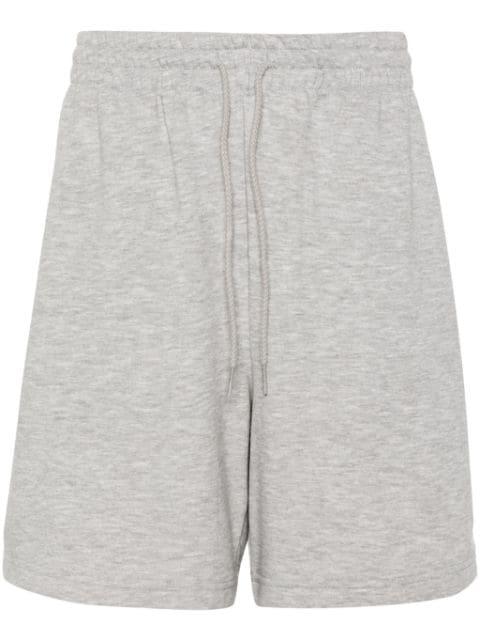 logo-embroidered mélange track shorts by NEW BALANCE