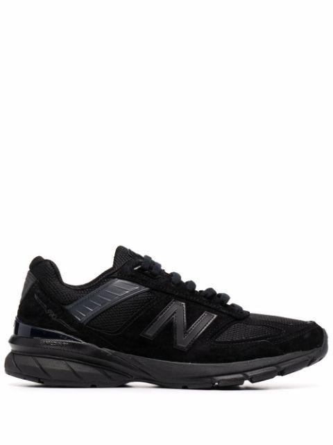 logo-patch panelled suede sneakers by NEW BALANCE