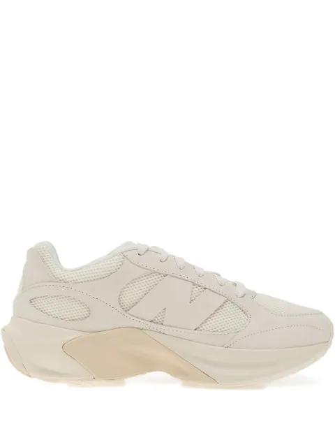 mesh-panelled leather trainers by NEW BALANCE