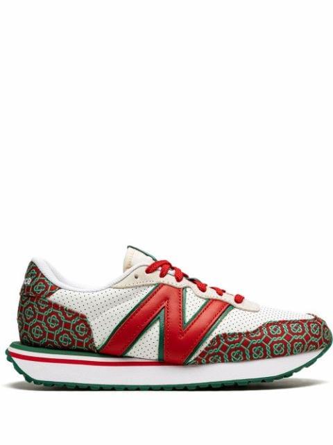 x Casablanca 237 "Red Monogram" low-top sneakers by NEW BALANCE