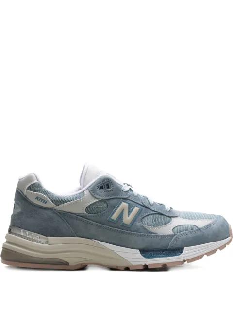 x Kith Osaka 992 Made in USA "Aegean Blue/Shadow Grey" sneakers by NEW BALANCE