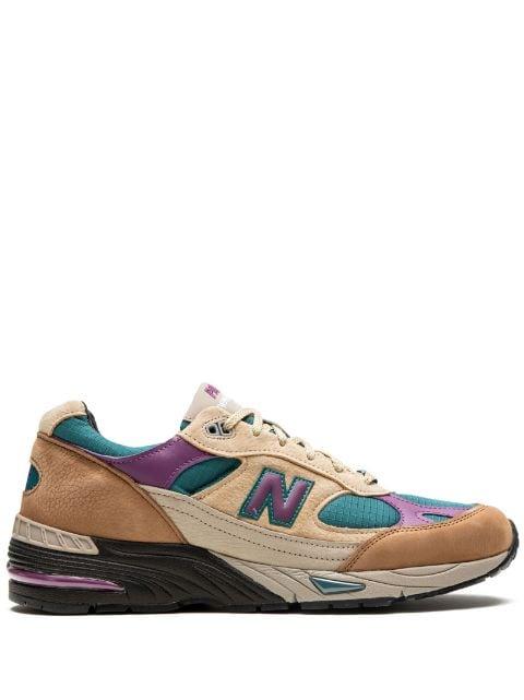 x Palace 991 "Teal" sneakers by NEW BALANCE