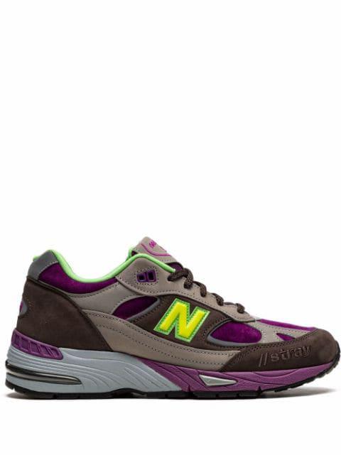 x Stray Rats 991 "Brown" sneakers by NEW BALANCE