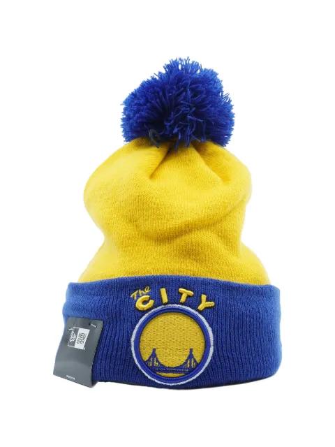 Golden State Warriors pompom beanie hat by NEW ERA