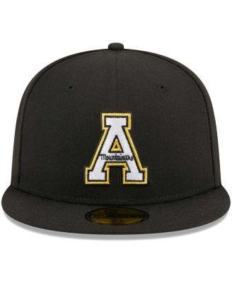 Men's Black Appalachian State Mountaineers Evergreen 59FIFTY Fitted Hat by NEW ERA