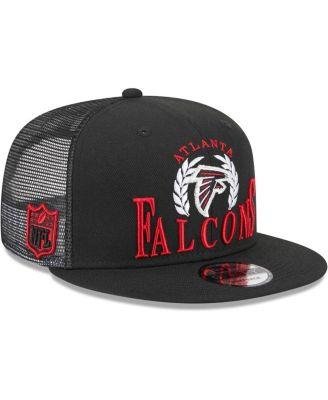 Men's Black Atlanta Falcons Collegiate Trucker 9FIFTY Snapback Hat by NEW ERA