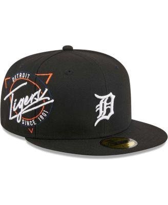 Men's Black Detroit Tigers Neon 59FIFTY Fitted Hat by NEW ERA