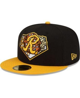 Men's Black, Gold Rochester Red Wings Theme Night 59FIFTY Fitted Hat by NEW ERA
