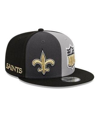 Men's Black, Gray New Orleans Saints 2023 Sideline 9FIFTY Snapback Hat by NEW ERA