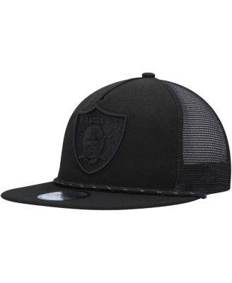 Men's Black Las Vegas Raiders Illumination Golfer Snapback Trucker Hat by NEW ERA
