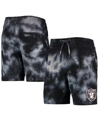 Men's Black Las Vegas Raiders Tie-Dye Shorts by NEW ERA