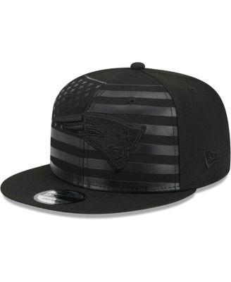 Men's Black New England Patriots Independent 9FIFTY Snapback Hat by NEW ERA