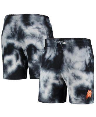 Men's Black Phoenix Suns Fleece Tie-Dye Shorts by NEW ERA